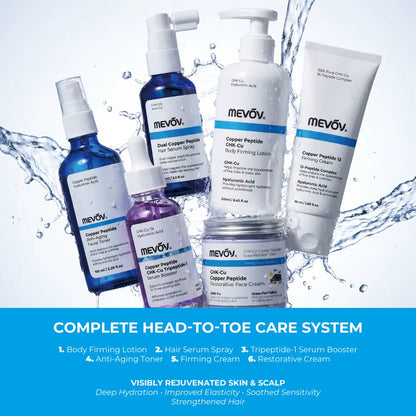Ghk-Cu Anti-Aging Ritual for Face Body & Hair Care Copper Peptide Skincare Full Body Spa Set Ensemble De Soins Du Corps